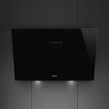 SMEG Wandkap Afzuigkap, Wandkap, Universeel, Zwart, 90 cm, A