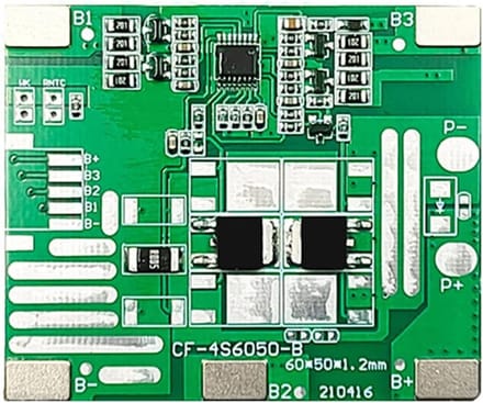Laad Module - Beschermingskaart - Batterij Beheer - 4S 14.6V 6A - 6 x 5 x 1 cm - Groen