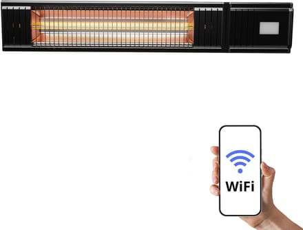 Terrasverwarming met WLAN voor wandmontage - 2000 W