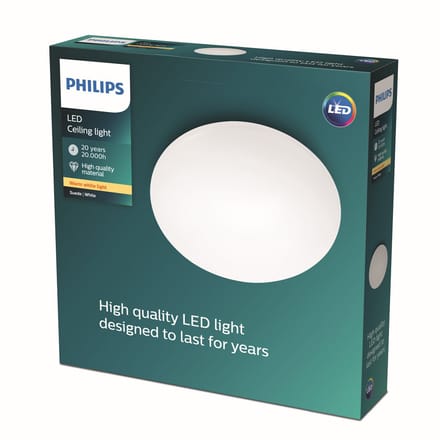 Philips Suede plafonnière - warmwit licht - 38cm