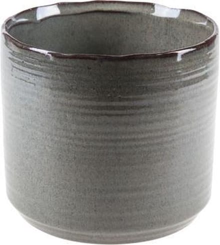 Cosy & Trendy Bloempot Aardewerk - Ø16xH15cm - Groen