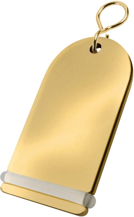 CombiCraft blanco messing hotel sleutelhanger Pigalle 85x45mm - per 1 stuk