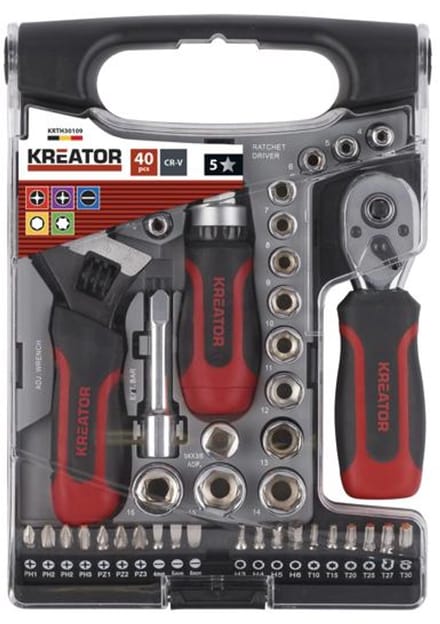 Kreator Dopsleutelset KRTH30109 - 40 stuks - Gereedschap