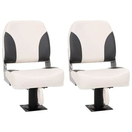 vidaXL - Bootstoel - 2 - set - inklapbaar - met - lage - rugleuning