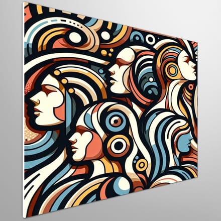 Kunstprint | Wanddecoratie | Dibond | 100 × 100 cm