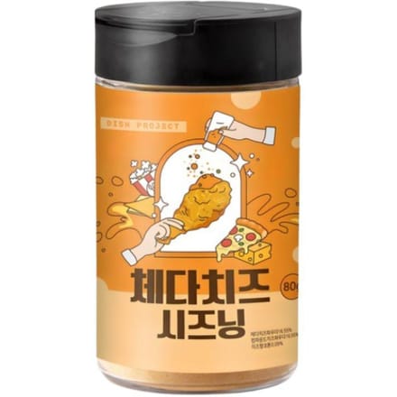 Dish Project Cheddar Kaas Kruidenmix Koreaanse Kaaspoeder 80g, 1 stuk/2 stuks 1ea orange
