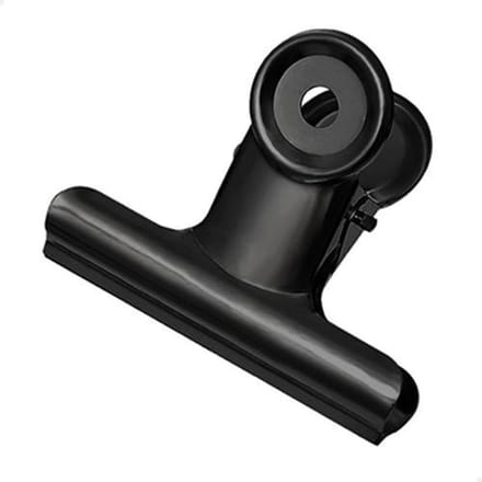 Bulldog clip 75 mm | Zwart | 10 stuks