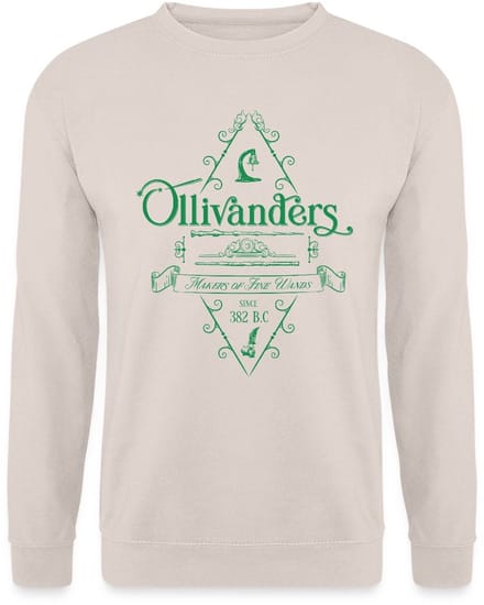 Harry Potter Olivanders Winkel Groen Logo Sweater Heren