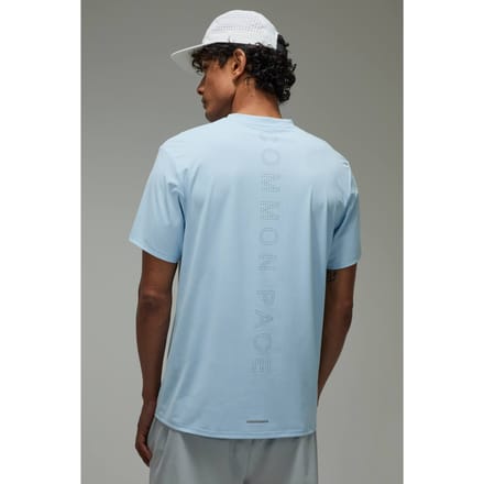 Common Pace Running Perforated Regular Fit T-Shirt | Light Blue | Size Small