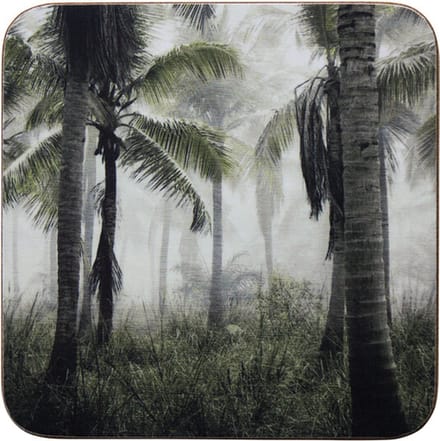 Mars en More - Onderzetters - Jungle - 6 stuks - vierkant - 10cm