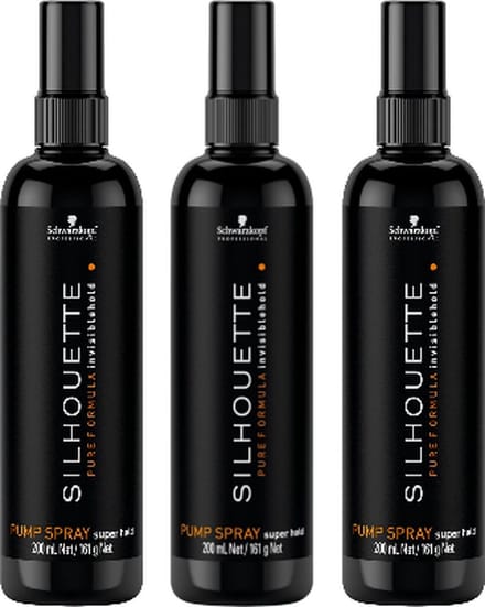 Schwarzkopf Professional - Silhouette - Strong Hold, Pump Spray - voordeelverpakking - 3 x 200ml