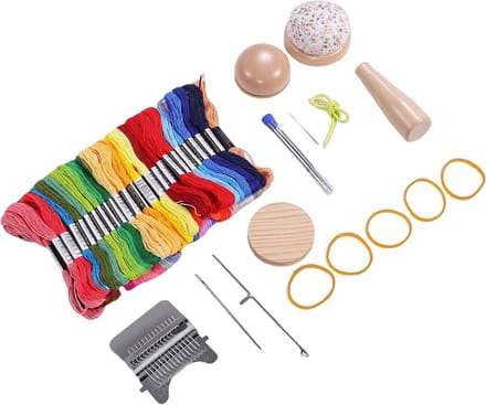 Stoppaddenstoel Set - Reparatieset Kleding - Kleding Herstellen - Complete Set - 50 Kleuren Draad - Niet Van Toepassing