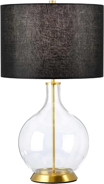 Elstead Lighting LED Tafellamp Orb | 1X E27 Max 60W | Aged Brass with Black Shade