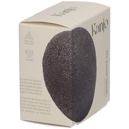 Kanjo The Konjac Sponge 01 Charcoal 1 Accessoires