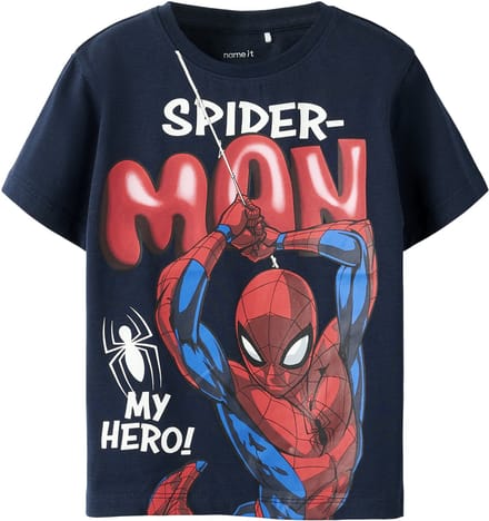 NAME IT - NMMMARVIN SPIDER SS NREG TOP NOOS MAR - Jongens - T-shirts