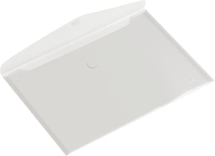 Transparante A4 documentenfolders met Klittenbandsluiting - Set van 10 stuks