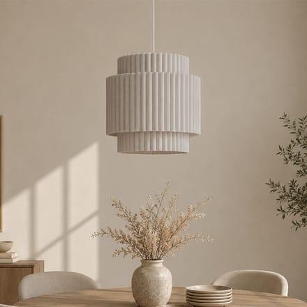 Milton & Oldbrook Hanglamp Ø 33 cm Wels Beige