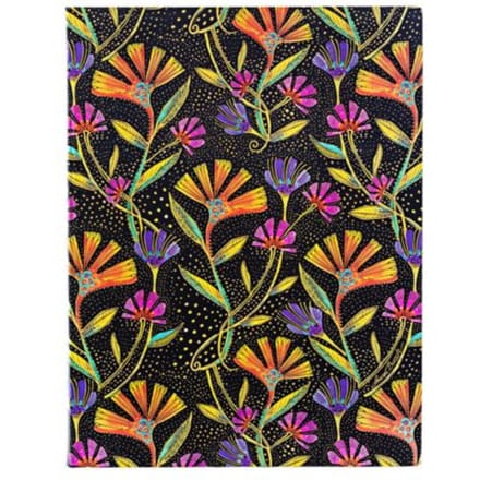 Paperblanks cahier, wild flowers, softcover flexi, formaat ultra 17 x 22,5 cm, blanco