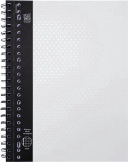 Soho Schrift College Ruiten 10 Mm 23-rings A4 Wit