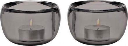 Stelton Ora Waxinelichthouder Smoke 2 Stuks