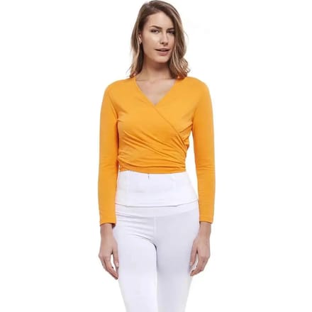 Lange mouw cache-coeur dames Yogaessential Chakra