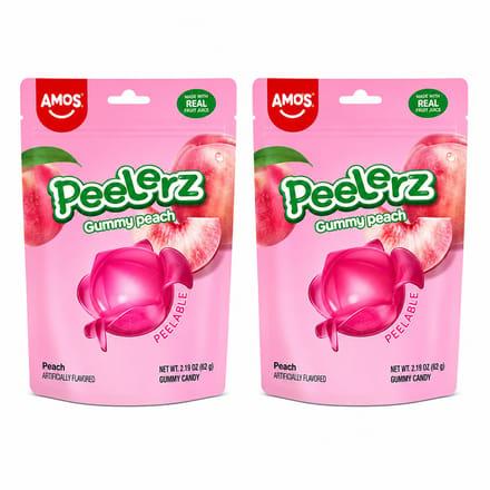 Amos Peelerz Gummy Peach 2 Stuks