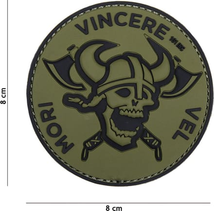 101 Inc Embleem 3D Pvc Mori Vincere Vel Groen  18088