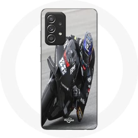 Coque - Maniacase - Samsung Galaxy A52 - Noir - Souple - Moto GP noir