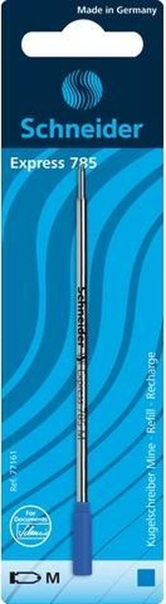 Schneider balpenvulling - Express 785 - penpunt M - Cross - blauw - S-77161