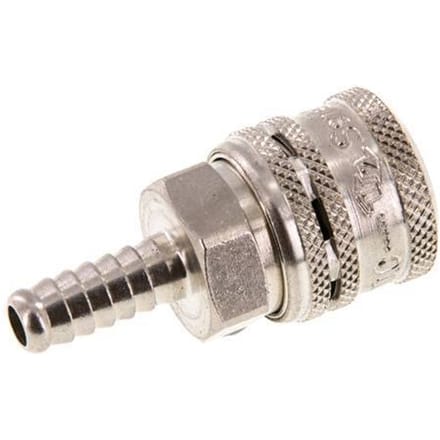 Staal/Messing DN 7.2 (Euro) Safety Luchtkoppeling Snelkoppeling 8 mm Slangpilaar
