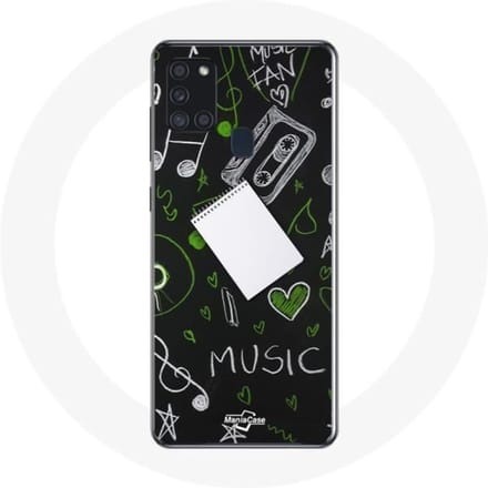 Samsung Galaxy A21S muziek-G-sleutel hoesje
