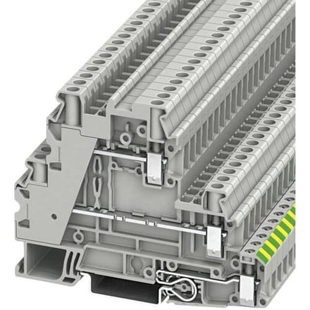 Phoenix Contact 3214360 Aardklem 3-etages 6.2 mm Schroeven Grijs 50 stuk(s)
