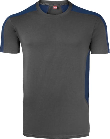 HAVEP T-shirt Bicolor 10072 - Charcoal/Indigo Blauw - M