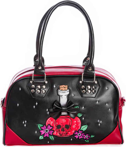 Banned Handtas POISON RIP Zwart - (bxhxd) ca. 36cm x 23,5cm x 14cm
