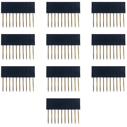 Vrouwelijke Header Pins – 6-Pins – 11 mm – 10 stuks Female header pins