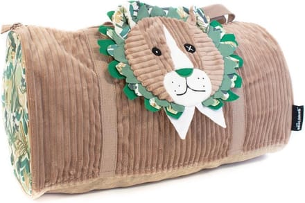 Les Deglingos Weekend Tas Leeuw Bruin 45 Cm