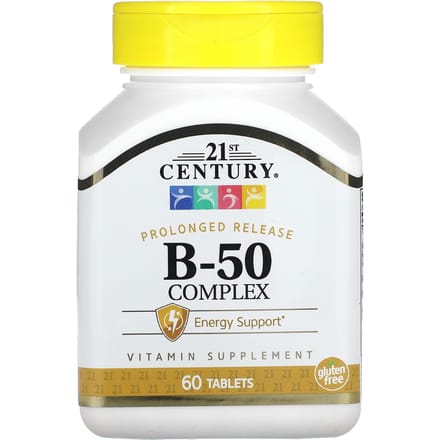 21e eeuw, B-50 Complex, Tabletten met verlengde afgifte, 60 tabletten