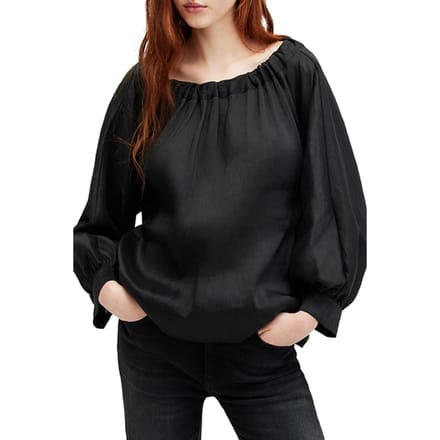 AllSaints Ellie Top Black Taglia: 8 | Magliette intime Outlet | Donna | Nero