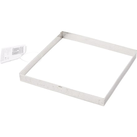 Vierkante geperforeerde taartvorm Lacor 20x20x2 cm