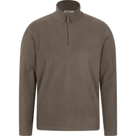 Mountain Warehouse Heren Camber II Half Zip Fleece (Lichtbruin)