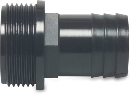 Deltafix slangtule buitendraad pp zwart 1/2 inch naar 13 mm
