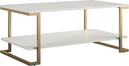 Camila-Salontafel - 1-Plank - Wit MDF