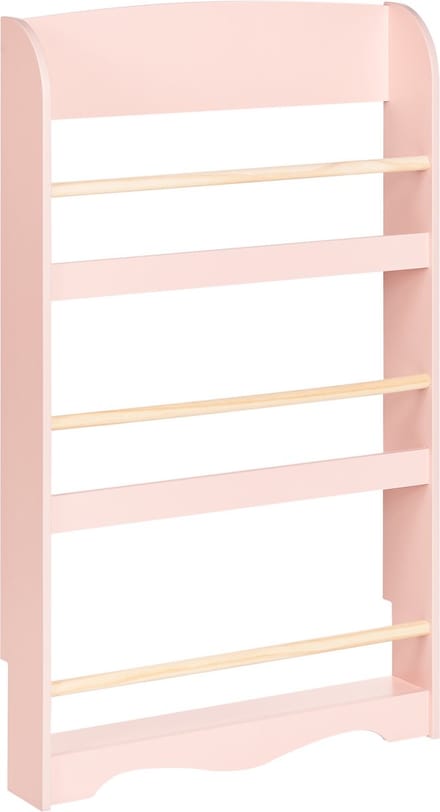 LILOET - Wandboekenkast - Pastelroze - MDF