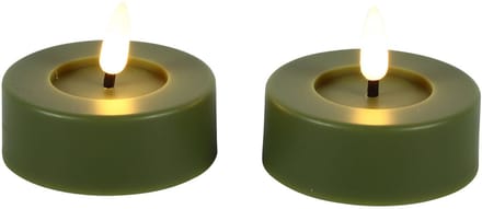 Countryfield Led Tealight Maxi Groen 2 stuks Ø 6,5 cm