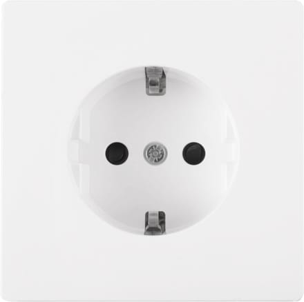 Merten D-Life contactdoos - inbouw - 1-voudig - randaarde - polarwit