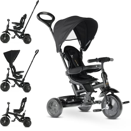 Deryan Adventurer Driewieler - 5-in-1 Kinder Driewieler - Zwart