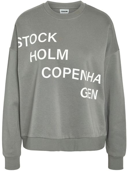 Noisy May Acia Sweatshirt Grijs M Vrouw