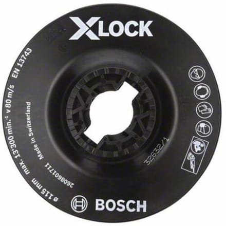 X-LOCK steunschijf, zacht, 115 mm Bosch Accessories 2608601711