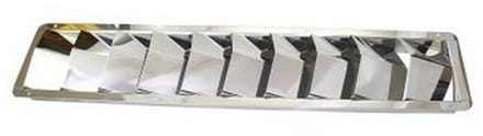BREG Motorruimte ventilatieroosters van RVS - 10 schilden - 530x114mm