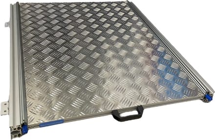 Alumium schuifframe met bovenplaat voor camper - 80x60 cm - 130 kg belastbaar